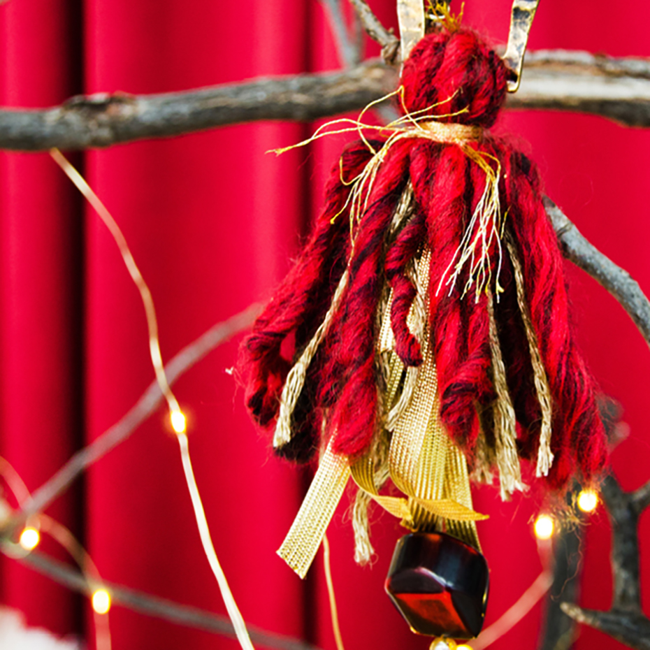 pompons de Noël