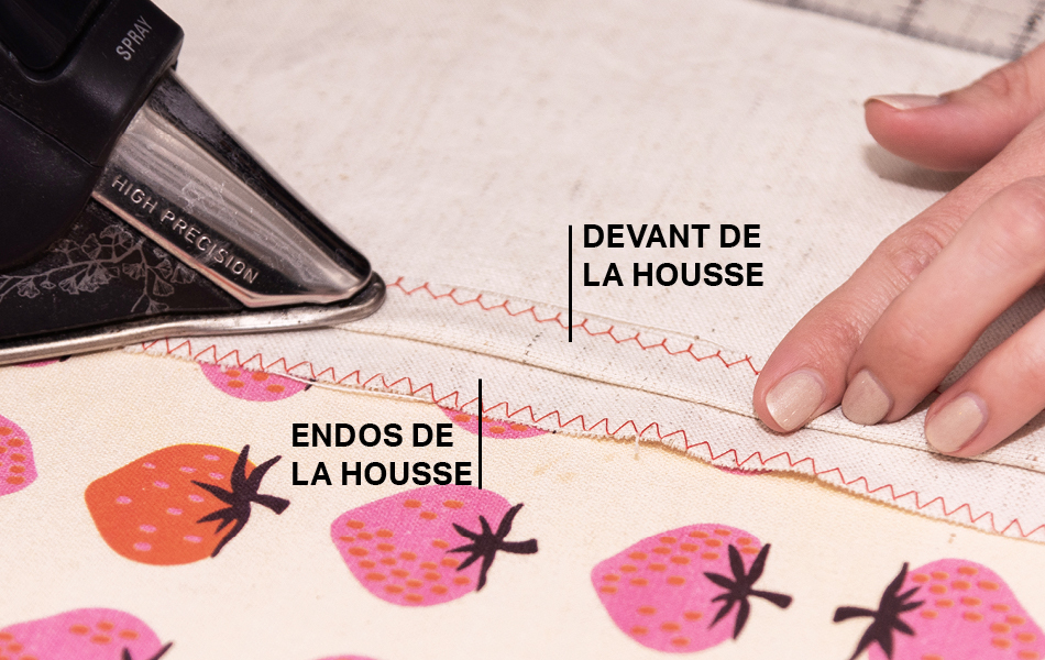 Club Tissu - Le coussin déco : Comment faire une housse de coussin avec fermeture éclair