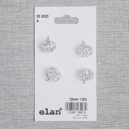 BOUTON ELAN - 12 MM TIGE BLANC - ENS4