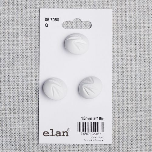 BOUTON ELAN - 15 MM TIGE BLANC - ENS3