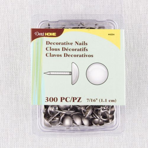 CLOUS DÉCORATIFS À TÊTE LISSE - ARGENT 300 PCS