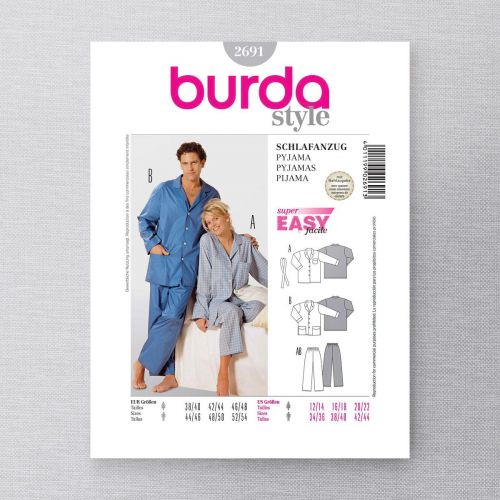 BURDA - 2691 PYJAMA UNISEXE