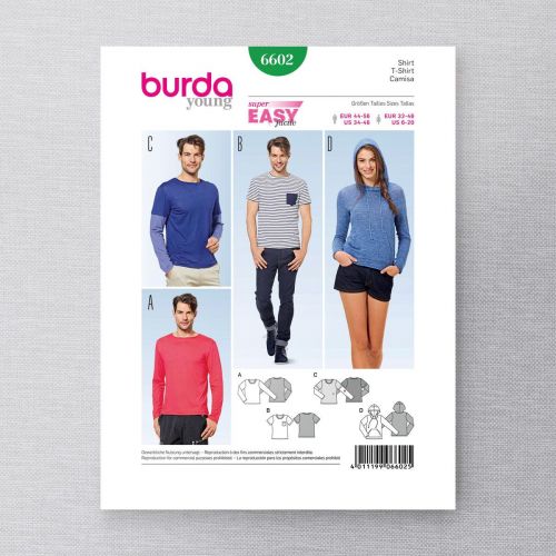 BURDA - 6602 HAUT POUR HOMMES