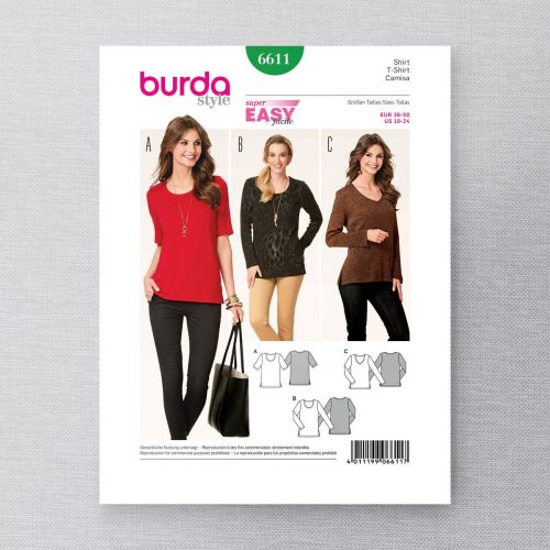 BURDA - 6611 HAUT POUR FEMMES