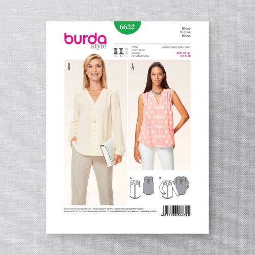 BURDA - 6632 BLOUSE POUR FEMMES