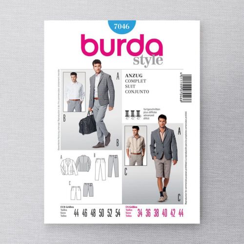 BURDA - 7046 HABIT POUR HOMMES