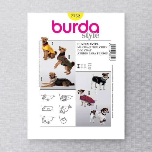 BURDA - 7752 ACCESSOIRES - MANTEAU DE CHIEN