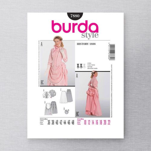 BURDA - 7880 COSTUME HISTORIQUE POUR FEMMES