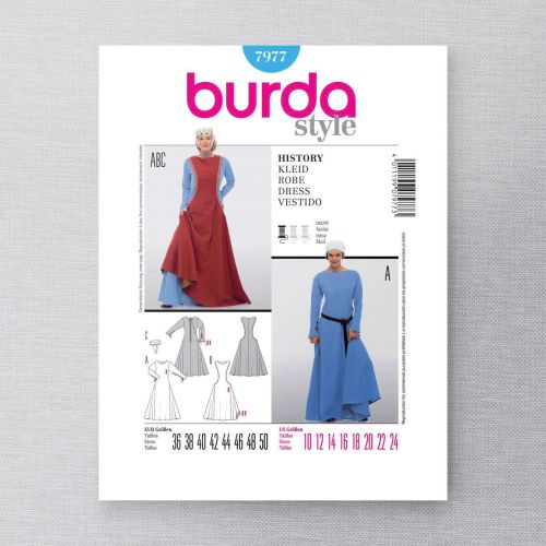 BURDA - 7977 COSTUME HISTORIQUE POUR FEMMES