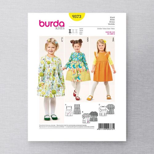 BURDA - 9373 ROBE POUR ENFANTS