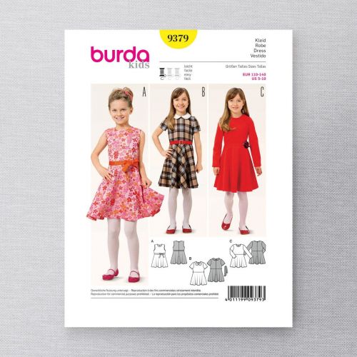 BURDA - 9379 ROBE POUR ENFANTS