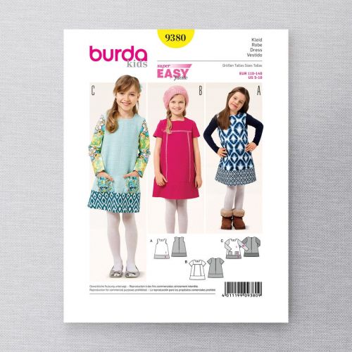 BURDA - 9380 ROBE POUR ENFANTS