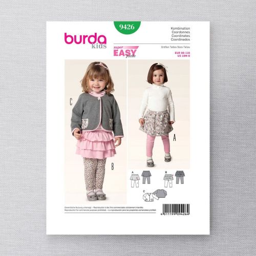 BURDA - 9425 VESTE POUR ENFANTS UNISEXE