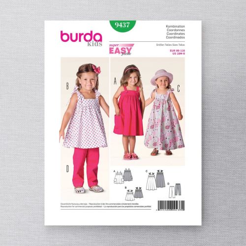 BURDA - 9437 ENSEMBLE POUR ENFANTS