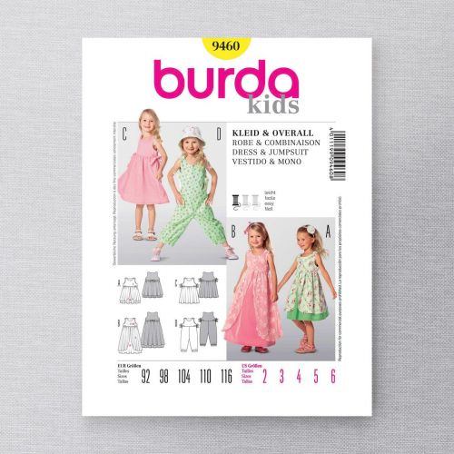 BURDA - 9460 ROBE/SALOPETTE POUR ENFANTS