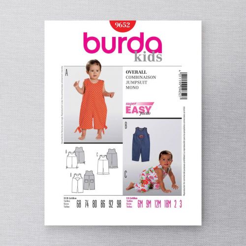 BURDA - 9652 SALOPETTE POUR ENFANTS