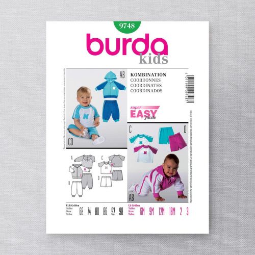 BURDA - 9748 ENSEMBLE POUR ENFANTS