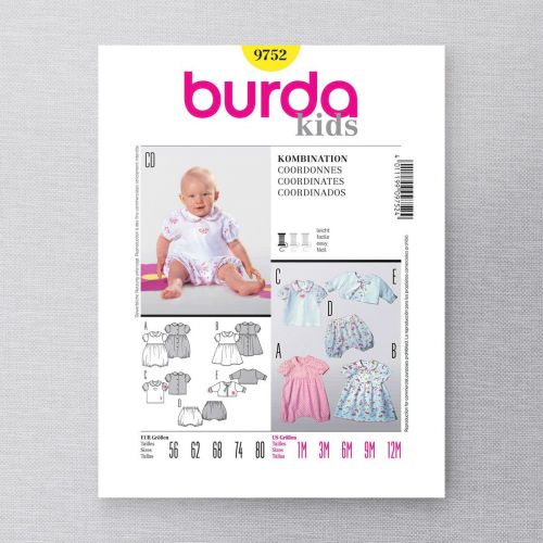 BURDA - 9752 ENSEMBLE POUR ENFANTS