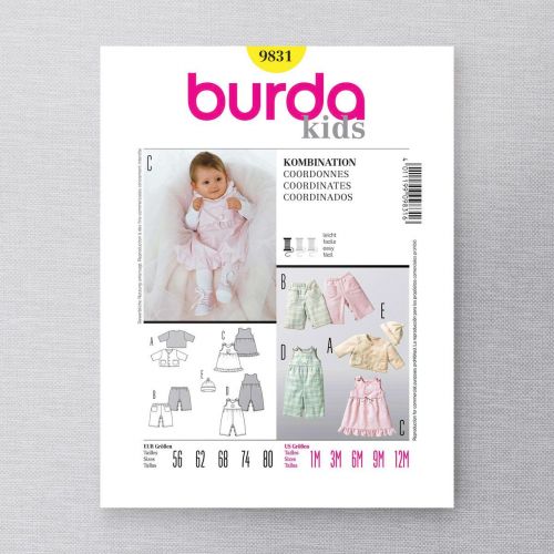 BURDA - 9831 ENSEMBLE POUR ENFANTS