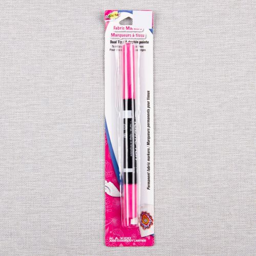 MARQUEUR À 2 POINTES POUR TISSUS - ROSE FLUO