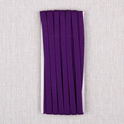 BIAIS À PLIAGE DOUBLE EN PAQUET 6 MM - MAUVE