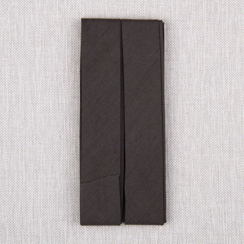 BIAIS LARGE PLIAGE SIMPLE 25MM - GRIS FONCÉ 
