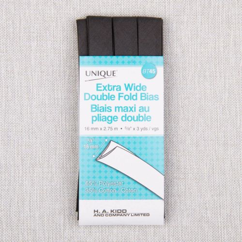 BIAIS MAXI PLIAGE DOUBLE 16MM - GRIS FONCÉ