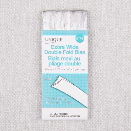BIAIS MAXI PLIAGE DOUBLE 16MM - ARGENT MÉTALLIQUE