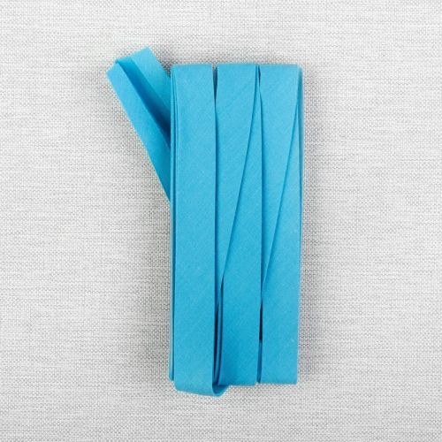BIAIS EN PAQUET TRÈS LARGE À PLIAGE DOUBLE 16MM - TURQUOISE - 2.75M/PAQUET