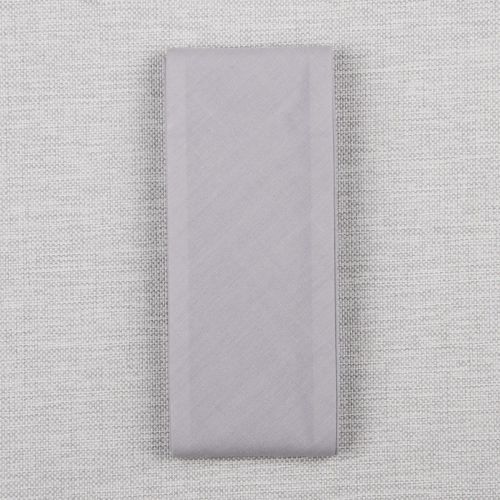 BIAIS A OURLET EN PAQUET 50 MM - ARGENT