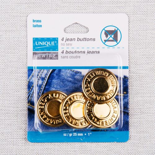 BOUTONS DE JEANS  25 MM - OR