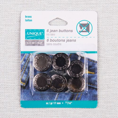 BOUTONS DE JEANS 17 MM - ARGENT