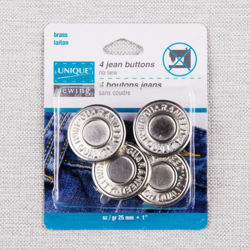 BOUTONS DE JEANS 25 MM - ARGENT