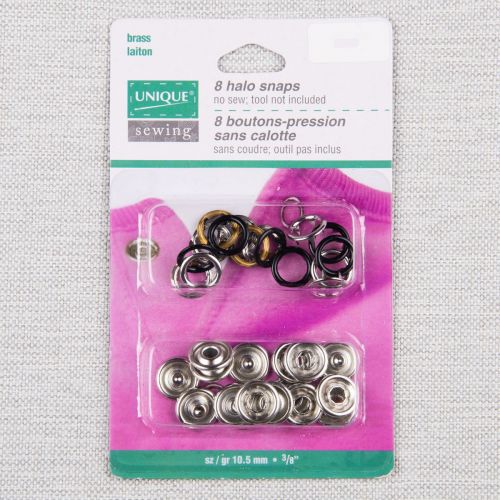 BOUTONS-PRESSION ÉMAILLÉS 12 MM - NOIR