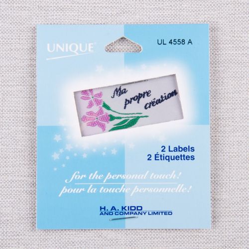 ÉTIQUETTES PROPRE CRÉATION - BLANC