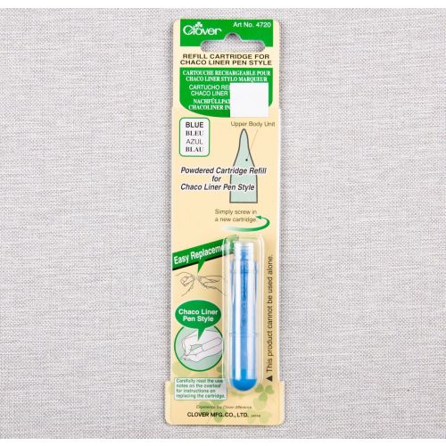 CARTOUCHE RECHARGEABLE POUR CHACO LINER STYLO MARQUEUR CLOVER - BLEU