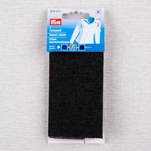 PIÈCE THERMOCOLLANTE DENIM FONCE 12 CM X 45 CM