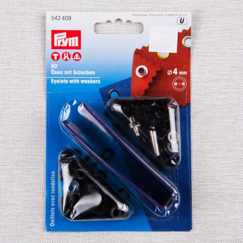 OEILLETS 4 MM - NOIR