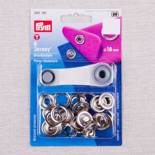 BOUTON PRESSION À GRIFFE 18 MM ARGENT PRYM