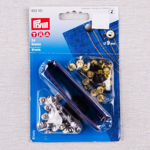 RIVETS 9 MM ARGENT PRYM