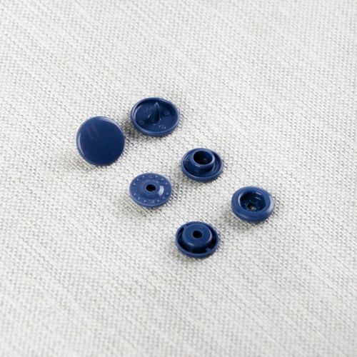 BOUTON-PRESSION EN PLASTIQUE GR20 ENS25 - BLEU DENIM