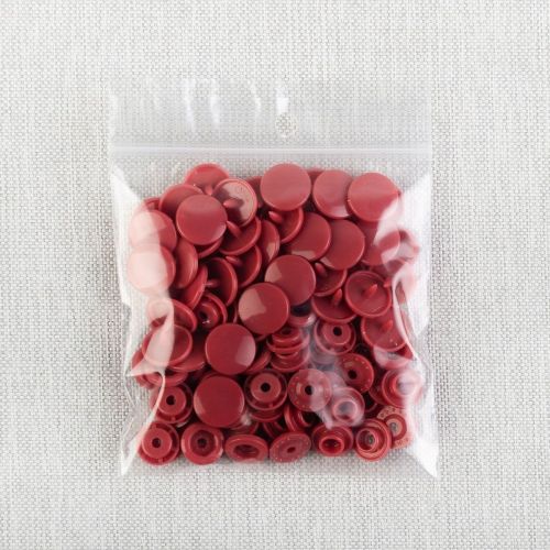 BOUTON-PRESSION EN PLASTIQUE GR20 ENS25 - DUSTY ROSE