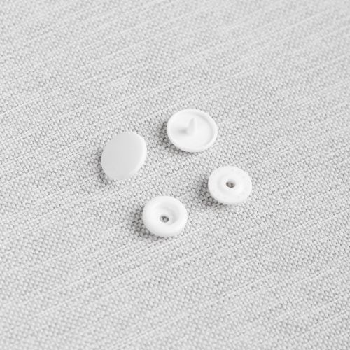 BOUTON-PRESSION EN PLASTIQUE GR20 ENS100  - BLANC