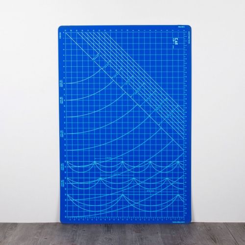 TAPIS DE COUPE 21X33 BLEU