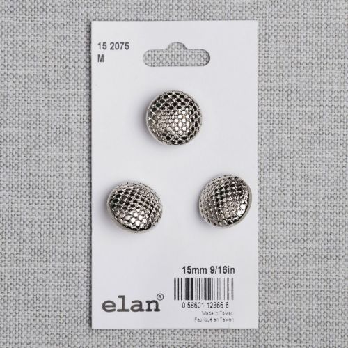 BOUTON ELAN - 15 MM TIGE ARGENT - ENS3