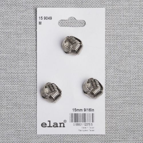 BOUTON ELAN - 15 MM TIGE ARGENT - ENS3