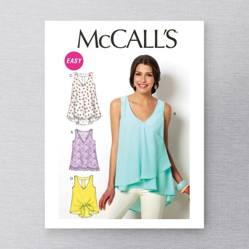 MCCALLS - M6960 HAUTS ET TUNIQUES COL EN V POUR FEMMES