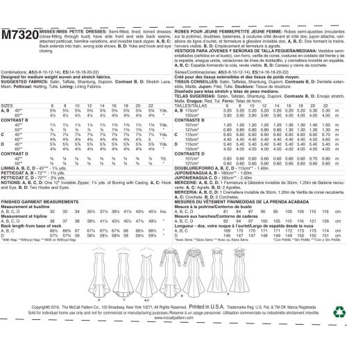 MCCALLS - M7320 ROBES SIRÈNE ENCOLLURE EN COEUR POUR FEMMES