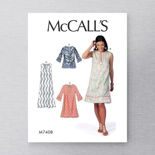 MCCALLS - M7408 ROBES ET TUNIQUES TOUT-ALLER POUR FEMMES