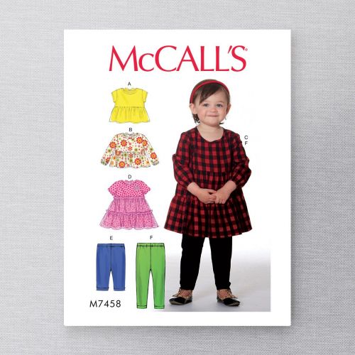 MCCALLS - M7458 HAUTS ET PANTALONS - BÉBÉ / TOUT-PETIT - 1/2 À 4